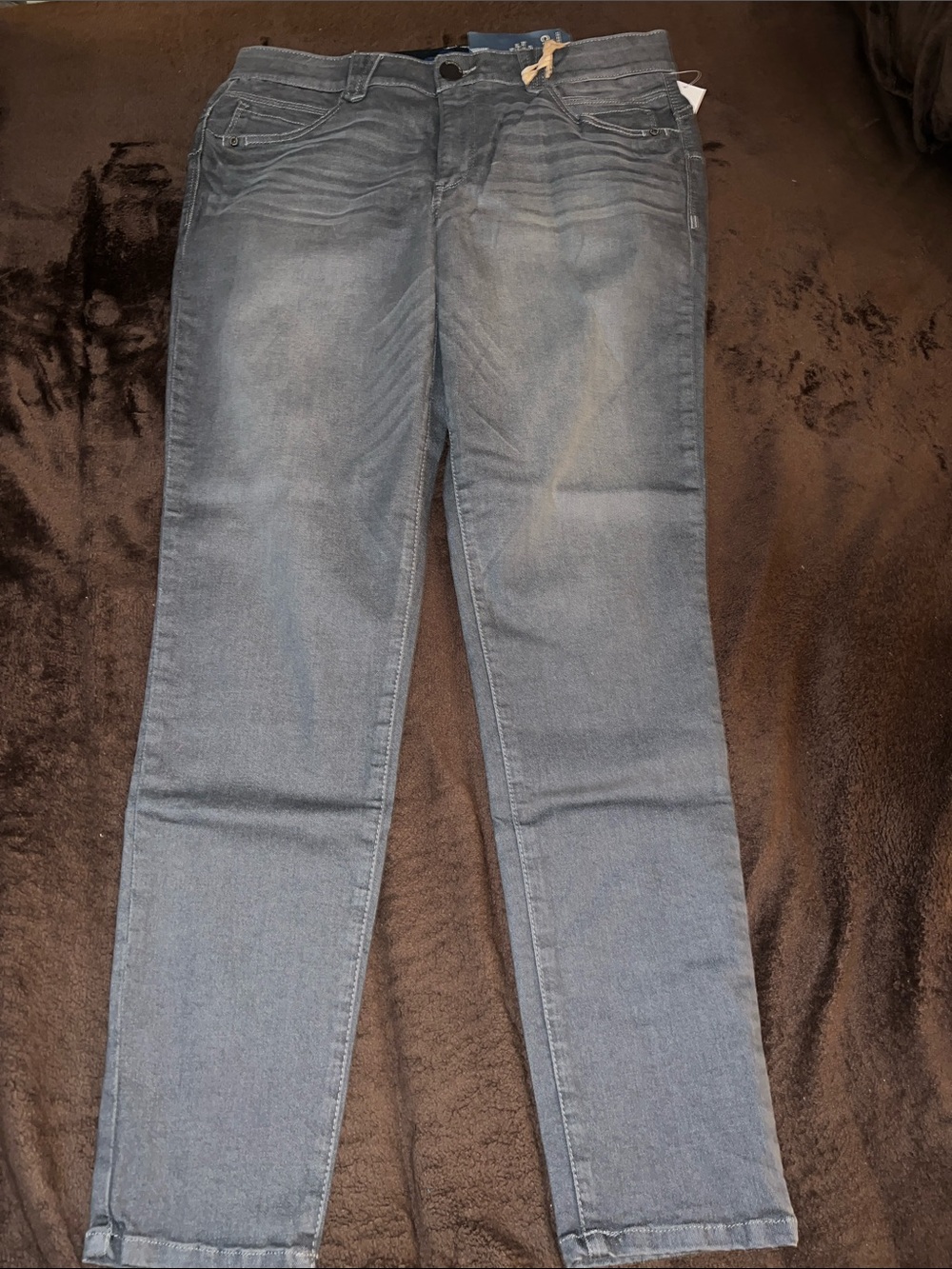 Democracy Light Wash Grey Stretch Pull On Absolution Booty Lift Jegging